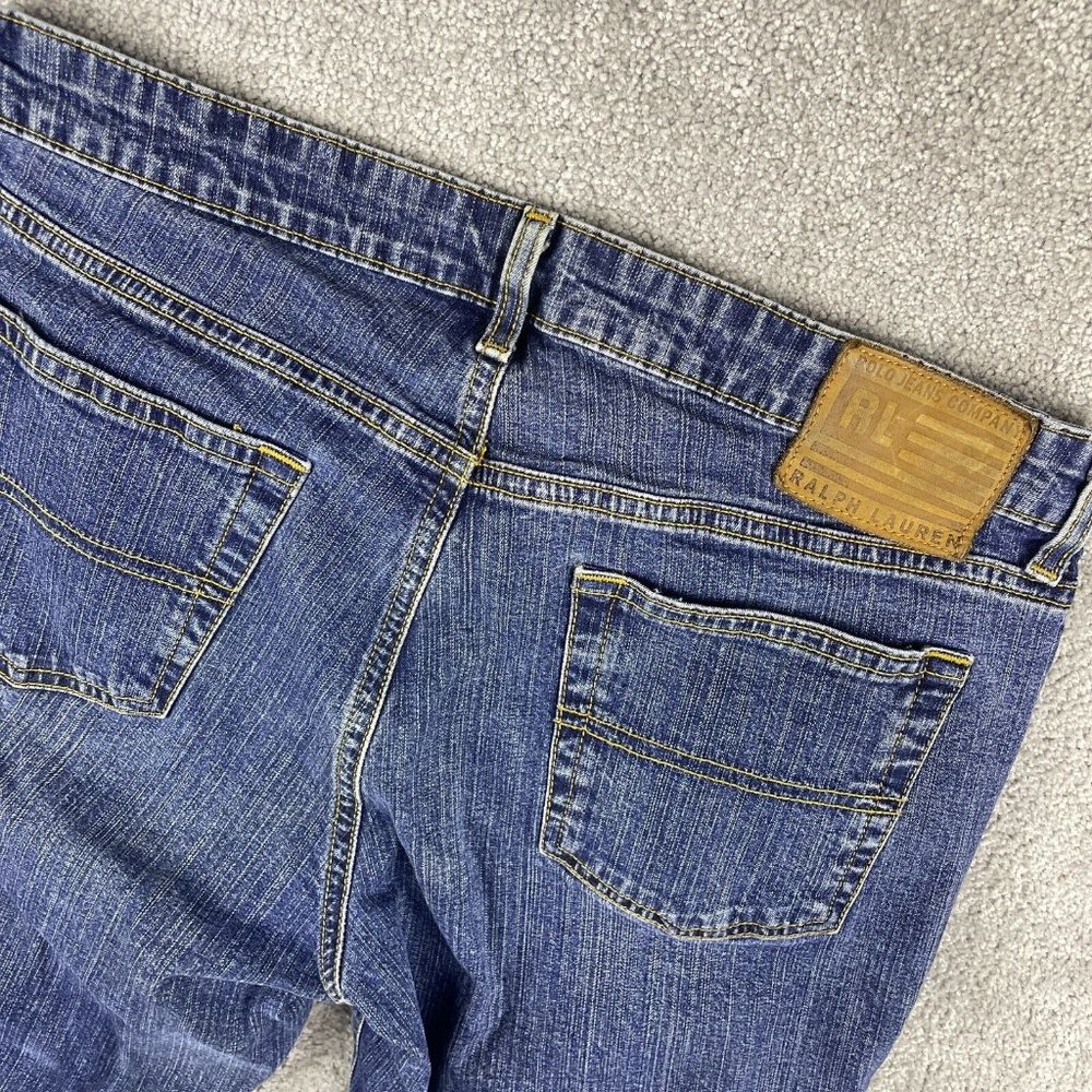 Ralph Lauren Polo Jeans Co Womens Size 12x28 Mid-Rise Stretch RL Bootcut Denim